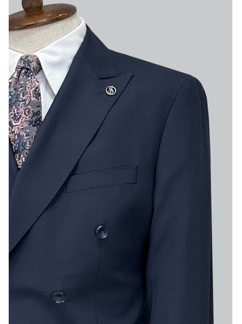 SUIT SARTORIA NAVY BLUE DOUBLE BREASTED SUIT 2001/16