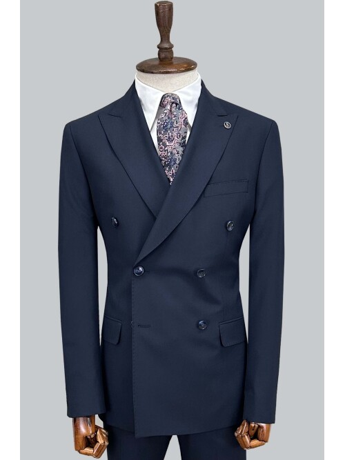 SUIT SARTORIA NAVY BLUE DOUBLE BREASTED SUIT 2001/16