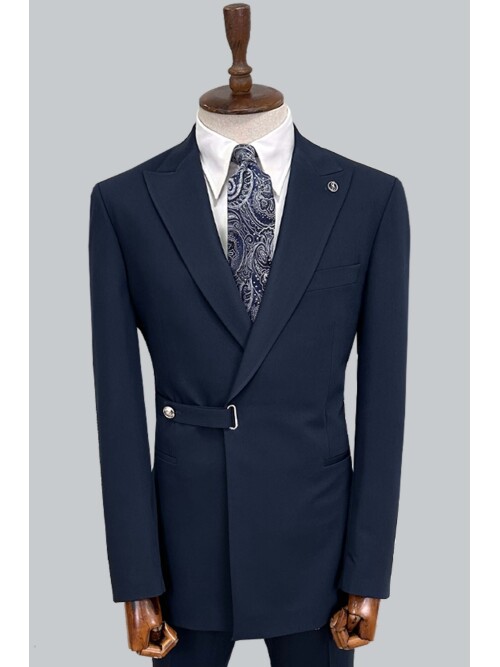 SUIT SARTORIA NAVY BLUE BREASTED SUIT 2774