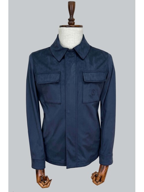 SUIT SARTORIA LACİVERT SÜET CEKET 8505