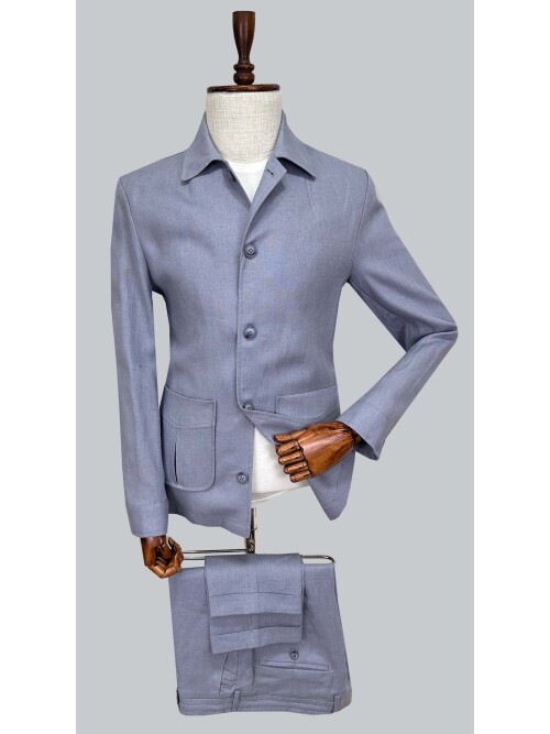 SUIT SARTORIA MAVİ KETEN SPOR TAKIM 2001/61