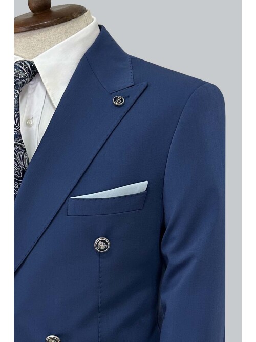 SUIT SARTORIA BLUE COMBINED DOUBLE BREASTED SUIT 2001/22