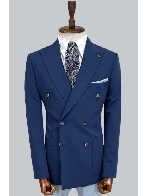 SUIT SARTORIA BLUE COMBINED DOUBLE BREASTED SUIT 2001/22