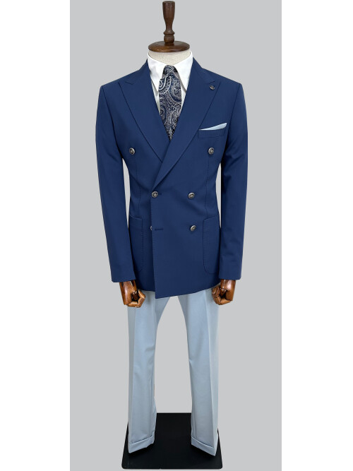 SUIT SARTORIA BLUE COMBINED DOUBLE BREASTED SUIT 2001/22