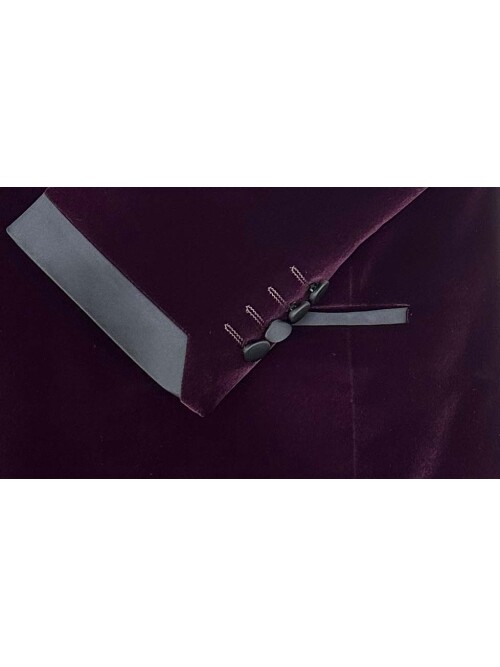 SUIT SARTORIA PURPLE VELVET TUXEDO 5663