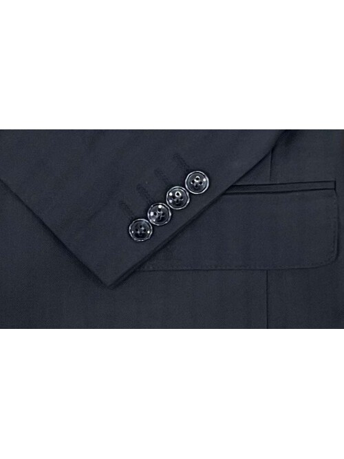 SUIT SARTORIA BLACK SUIT WITH DOUBLE FACED VEST 2917