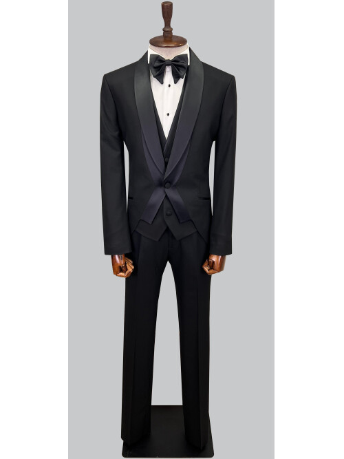 SUIT SARTORIA BLACK TUXEDO 5619