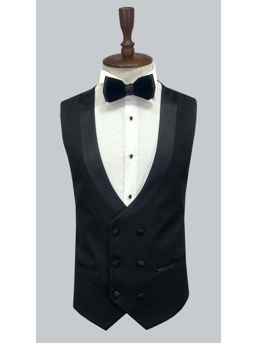 SUIT SARTORIA BLACK VELVET TUXEDO 5662