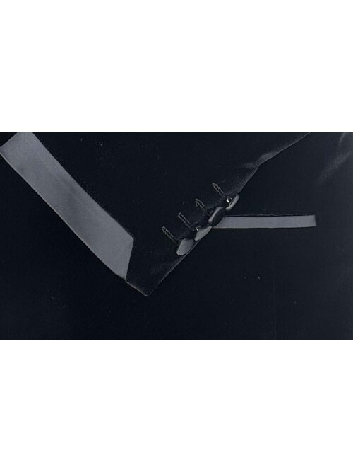 SUIT SARTORIA BLACK VELVET TUXEDO 5663