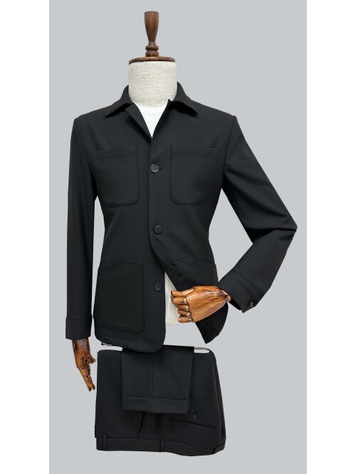 SUIT SARTORIA BLACK SPORTS SUIT 2001/70