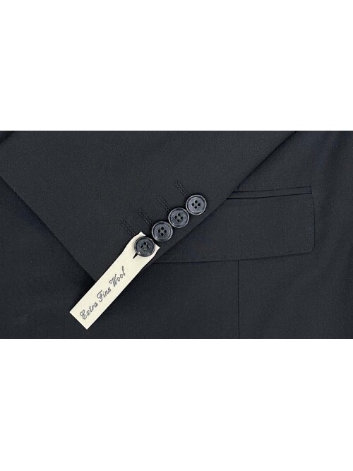 SUIT SARTORIA BLACK WOOL SUIT 2001/82