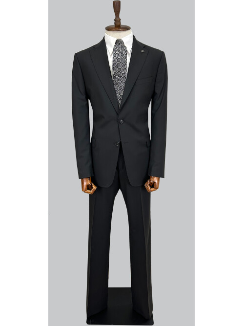 SUIT SARTORIA BLACK WOOL SUIT 2001/82