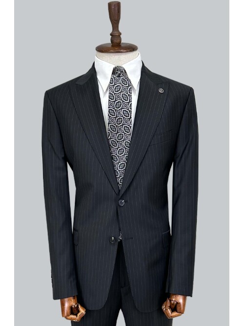 SUIT SARTORIA BLACK WOOL SUIT 2001/87