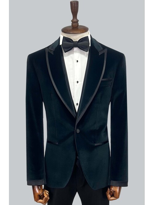 SUIT SARTORIA GREEN VELVET TUXEDO 5663