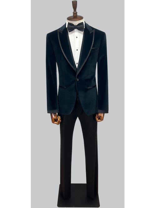 SUIT SARTORIA GREEN VELVET TUXEDO 5663