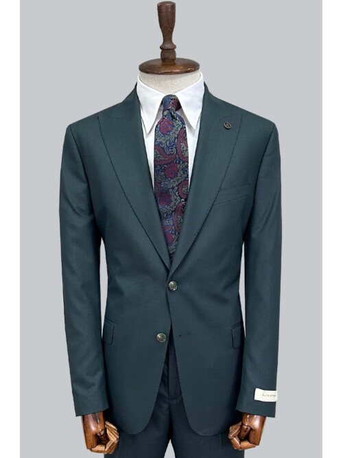 SUIT SARTORIA GREEN WOOL SUIT 2000/37