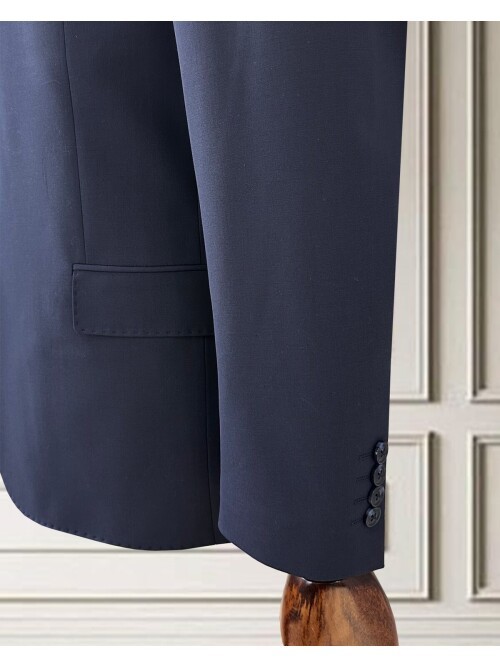 Navy Blue 4 Drop Mens Suit