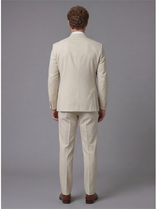 White Peak Lapel Comfort Fit Fully Lined Suit
