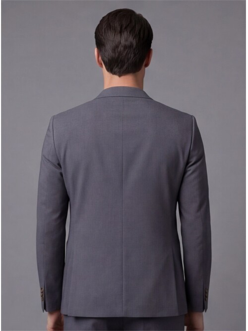 Gri Mono Yaka Performans Takım Elbise