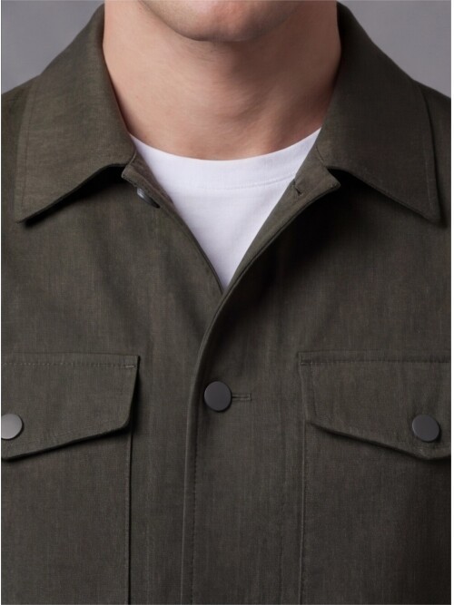 Haki İki Cep Çıt Çıt Kapaklı Performans Takım Elbise