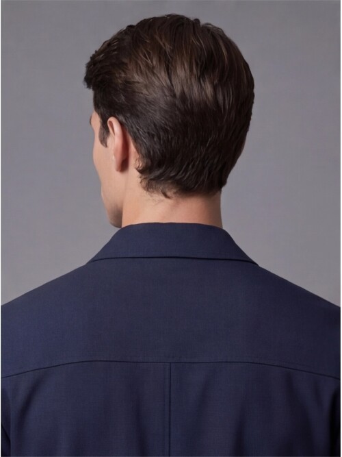 Lacivert Gömlek Yaka Spor Takım Elbise