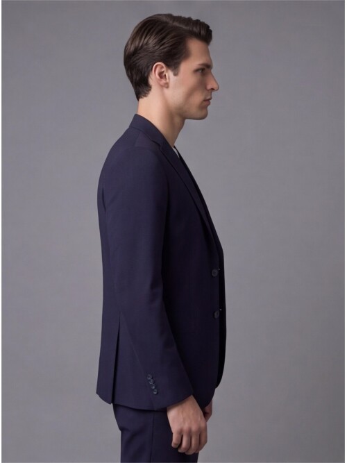 Lacivert Mono Yaka Performans Takım Elbise