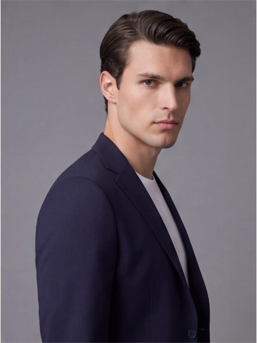 Lacivert Mono Yaka Performans Takım Elbise