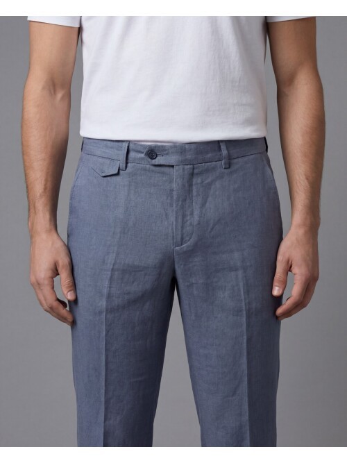 Mavi Comfort Fit Mono Yaka Torba Cep Takım Elbise