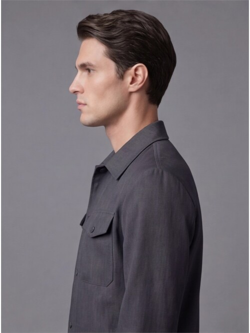 Siyah İki Cep Çıt Çıt Kapaklı Performans Takım Elbise