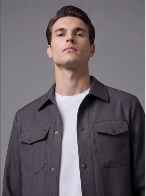 Siyah İki Cep Çıt Çıt Kapaklı Performans Takım Elbise