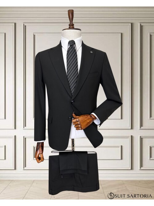 Black 4 Drop Mens Suit