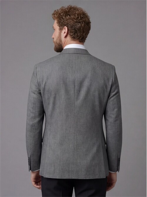 Black Slim Fit 6-Button Double-Breasted Suit