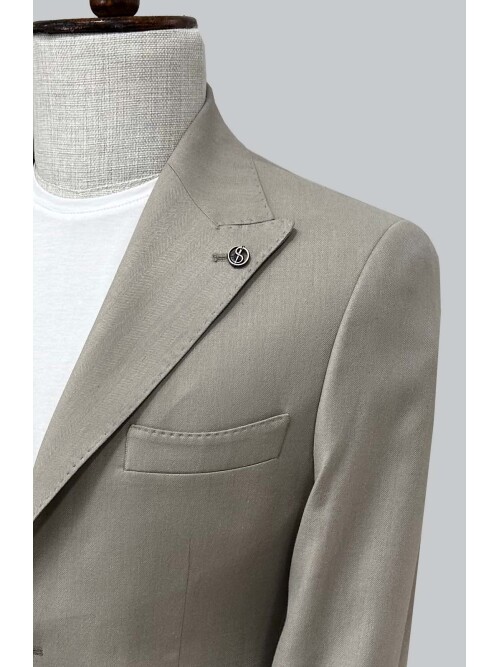 SUIT SARTORIA LIGHT BROWN JACKET 4618