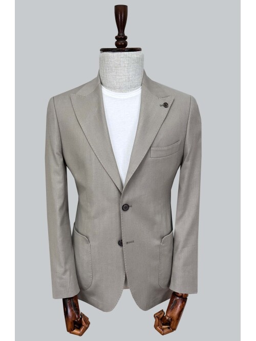 SUIT SARTORIA LIGHT BROWN JACKET 4618