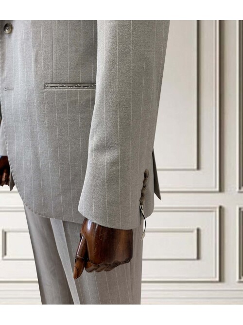 SUIT SARTORIA BEJ ÇİZGİLİ TAKIM ELBİSE 252153