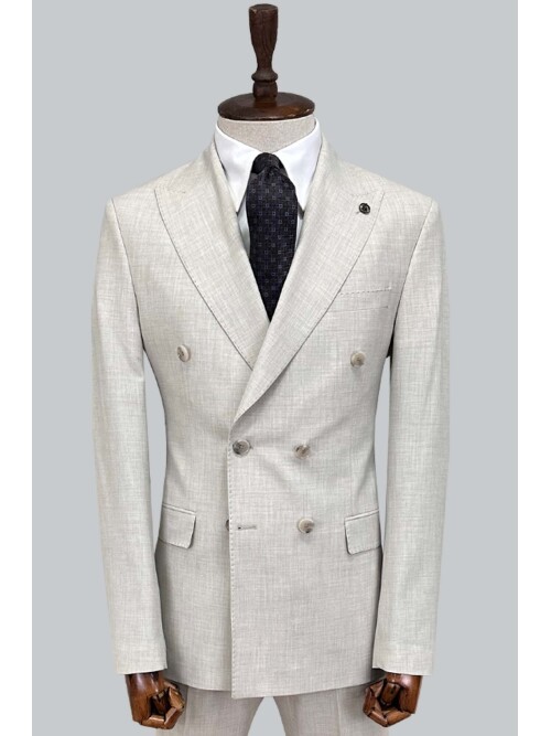 SUIT SARTORIA BEIGE DOUBLE-BREASTED SUIT 2002/48