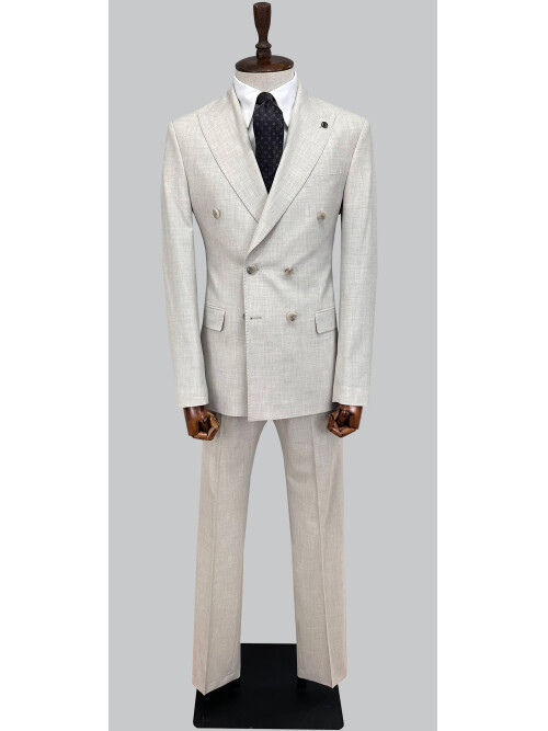 SUIT SARTORIA BEIGE DOUBLE-BREASTED SUIT 2002/48