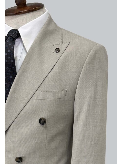 SUIT SARTORIA BEIGE DOUBLE-BREASTED SUIT 2002/48