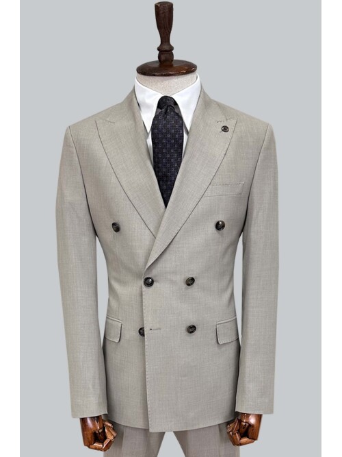 SUIT SARTORIA BEIGE DOUBLE-BREASTED SUIT 2002/48