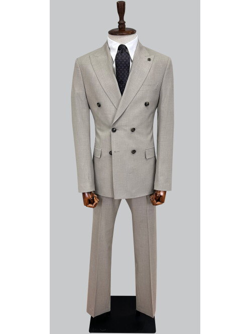 SUIT SARTORIA BEIGE DOUBLE-BREASTED SUIT 2002/48