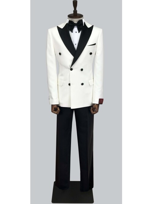 SUIT SARTORIA BEYAZ DAMATLIK 5444