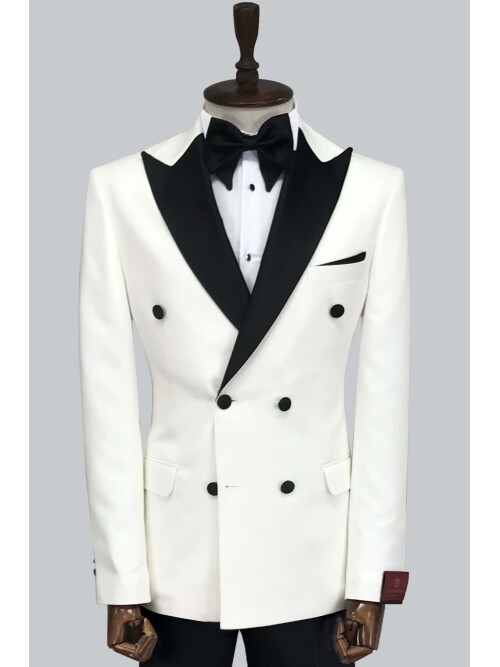 SUIT SARTORIA BEYAZ DAMATLIK 5444