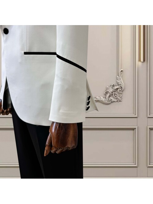 SUIT SARTORIA BEYAZ DAMATLIK 5567