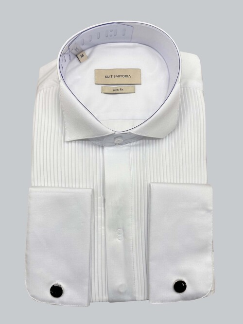 SUIT SARTORIA THIN PLEATED TUXEDO SHIRT 6025
