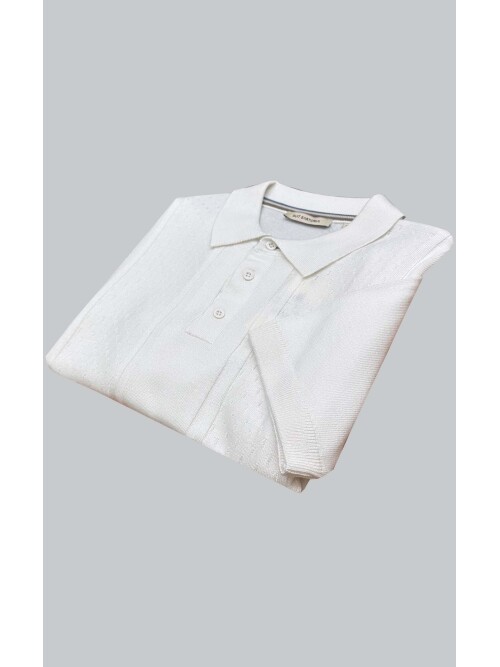 SUIT SARTORIA WHITE SHORT SLEEVE KNITWEAR T-SHIRT 9031