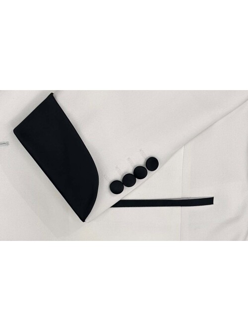 SUIT SARTORIA WHITE PEAK COLLAR TUXEDO 5701