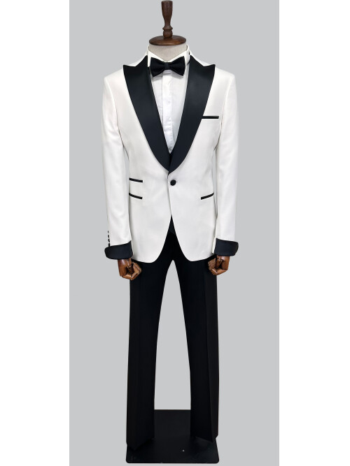 SUIT SARTORIA WHITE PEAK COLLAR TUXEDO 5701