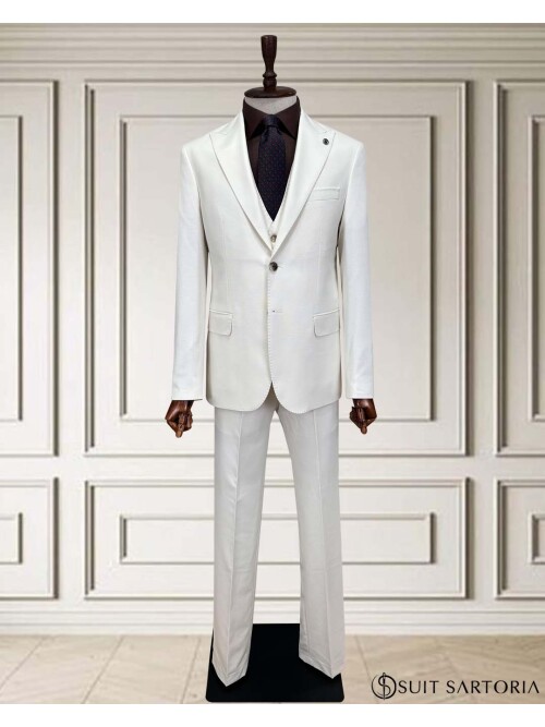 SUIT SARTORIA WHITE VEST SUIT 252014