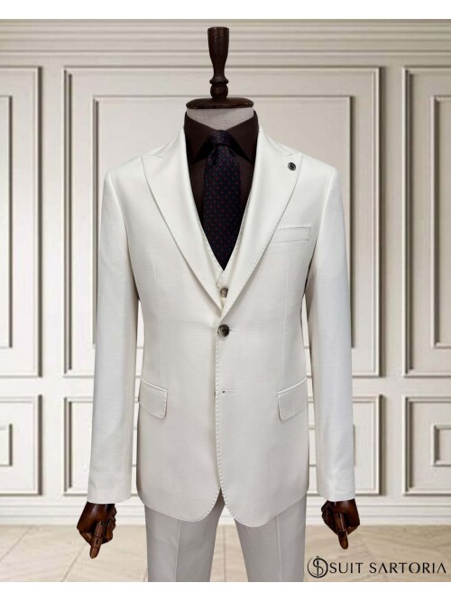SUIT SARTORIA WHITE VEST SUIT 252014