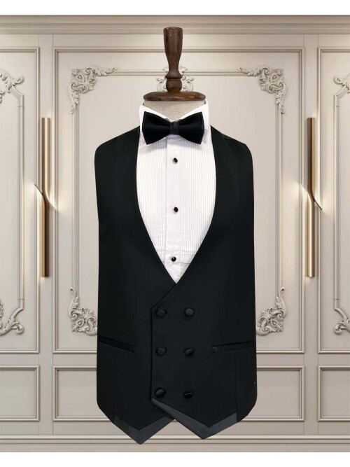 SUIT SARTORIA ÇIKMA YAKA SİYAH DAMATLIK 5063